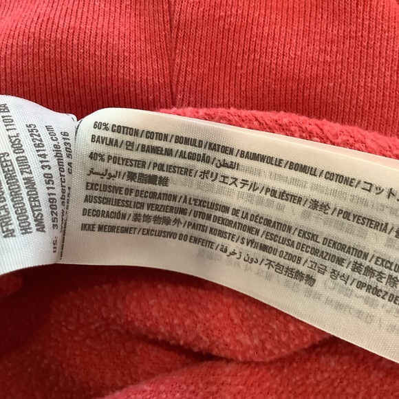 Hollister Coral Red Crewneck Sweatshirt Size S | HCO Logo | Classic Y2K Prep - Picture 14 of 15